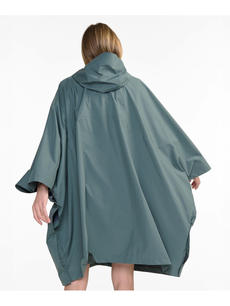 MTD雨合羽 透湿 撥水 レインパック ポンチョ AIGLE エーグル ジャケット・アウター 雨合羽 青碧【貨物輸送無料】[ Fashion]