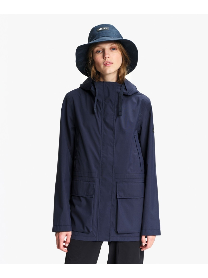透湿雨合羽 下げ翼衣嚢 フィッシュテールジャケット AIGLE エーグル ジャケット・アウター 山岳パーカー 米国海軍【貨物輸送無料】[ Fashion]