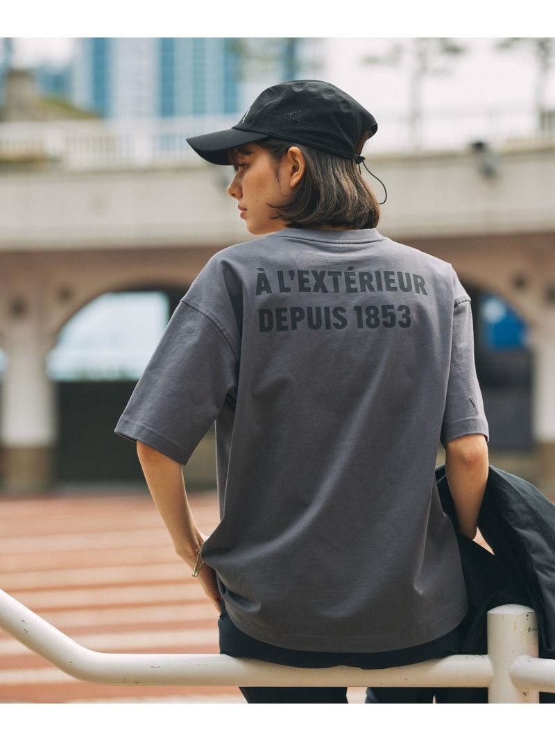 AIGLE オーバーサイズバックプリントロゴ 半袖Tシャツ AIGLE エーグル トップス カットソー・Tシャツ パープル ホワイト グレー ブルー ベージュ【送料無料】[ Fashion]