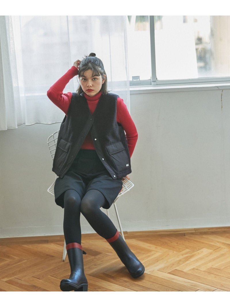 【kiyohachi】AIGLE ミリカ ミッドラバーブーツ 黒 楽天市場】ミリカ ミッド ラバーブーツ / ヒールミドルブーツ AIGLE