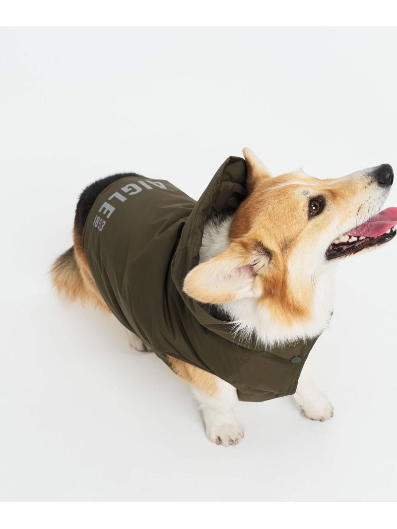 撥水 レインパックウォーム 四分子 飼い犬 AIGLE エーグル 愛玩動物備品 余分の物の愛玩動物備品 黒いこと【貨物輸送無料】[ Fashion]