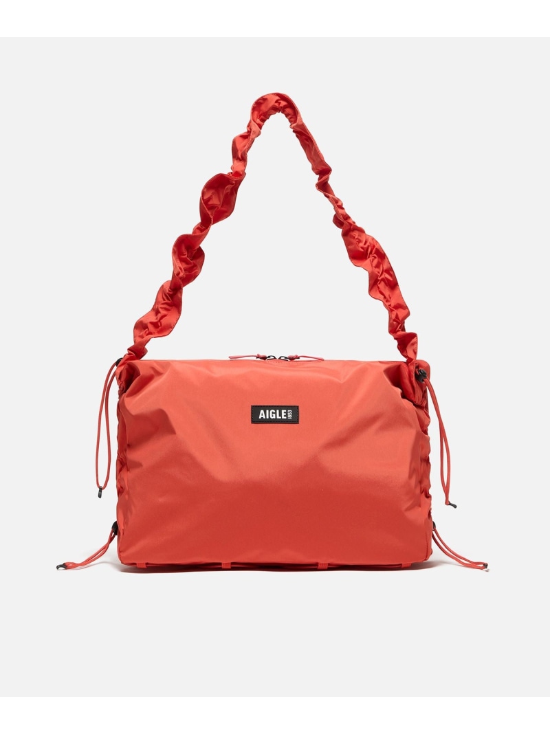 撥水 ライト&コンパクト ショルダーバッグ 10L AIGLE エーグル バッグ ショルダーバッグ ネイビー ホワイト オレンジ【送料無料】[ Fashion]