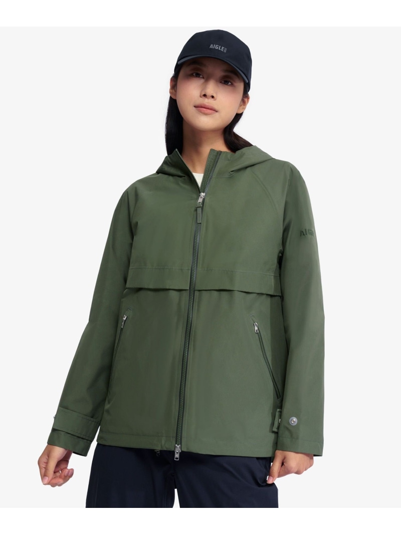 【SALE／30%OFF】GORE-TEX ゴアテックス 防風 撥水 透湿 軽さ パッカブルフーデッドジャケット AIGLE エーグル ジャケット・アウター 牟礼パーカー 白いこと【RBA_E】【貨物輸送無料】[ Fashion]