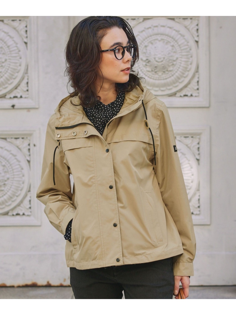 【SALE／40%OFF】GORE-TEX ゴアテックス 雨合羽 防風 透湿 2レイヤージャケット RP AIGLE エーグル ジャケット・アウター お山パーカー ベージュ 黒いこと【RBA_E】【貨物輸送無料】[ Fashion]