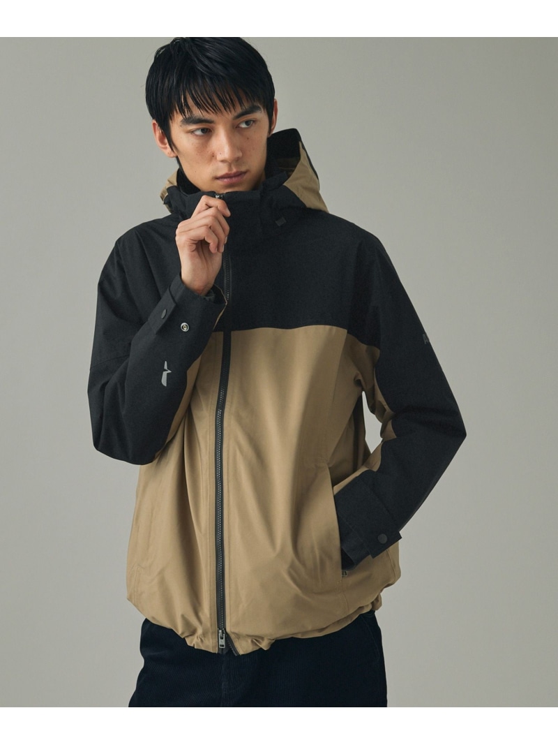 【SALE／40%OFF】GORE-TEX ゴアテックス 防水 防風 透湿 カラーブロックジャケット T-Kit AIGLE エーグル ジャケット・アウター マウンテンパーカー ブラック【RBA_E】【送料無料】[ Fashion]