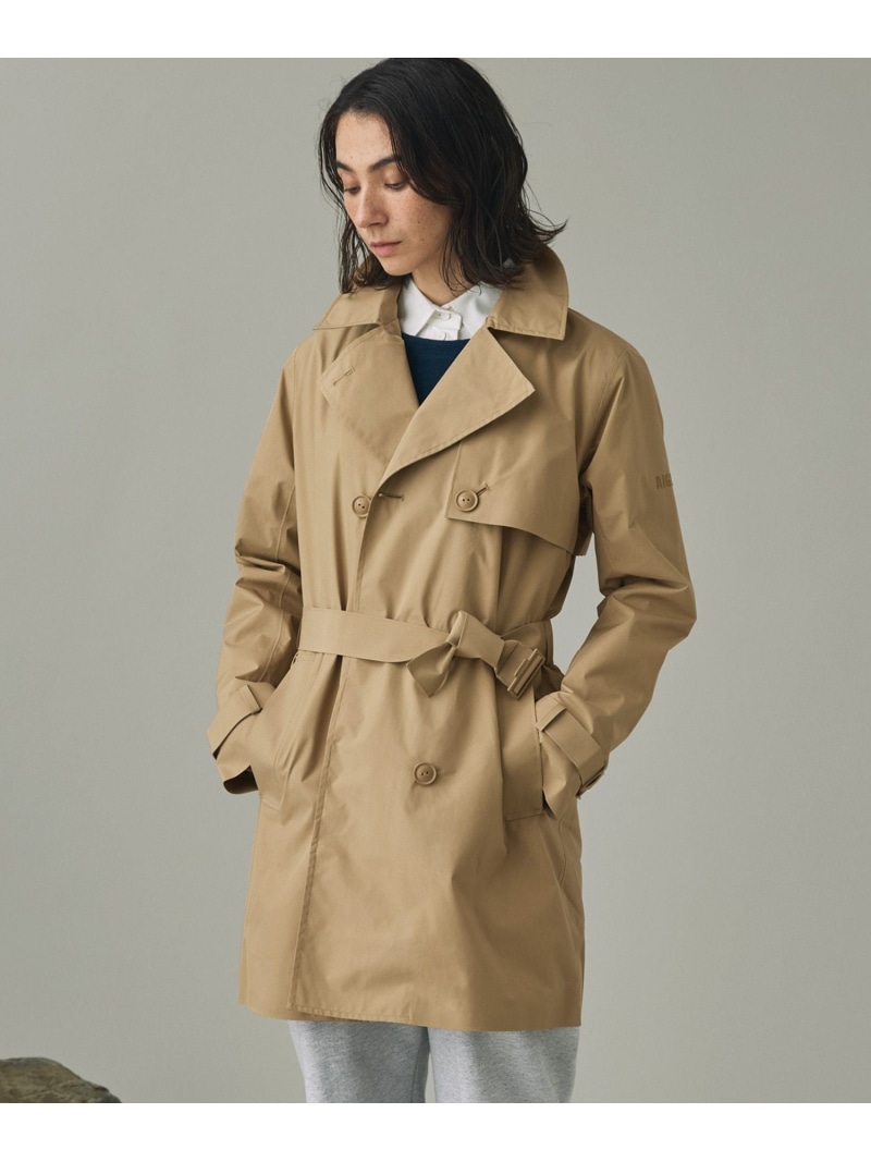 GORE-TEX ゴアテックス 防風 防水 透湿 ミドルトレンチコート / フード取り外し可 AIGLE エーグル ジャケット・アウター トレンチコート ブラック ベージュ【送料無料】[ Fashion]