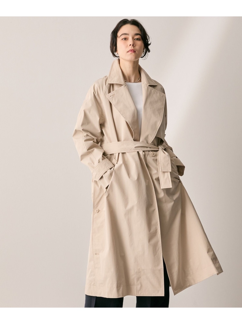 【SALE／30%OFF】透湿雨合羽 ロングトレンチコート ボンネットつけ外し可 AIGLE エーグル ジャケット・アウター トレンチコート ベージュ 黒いこと【RBA_E】【貨物輸送無料】[ Fashion]