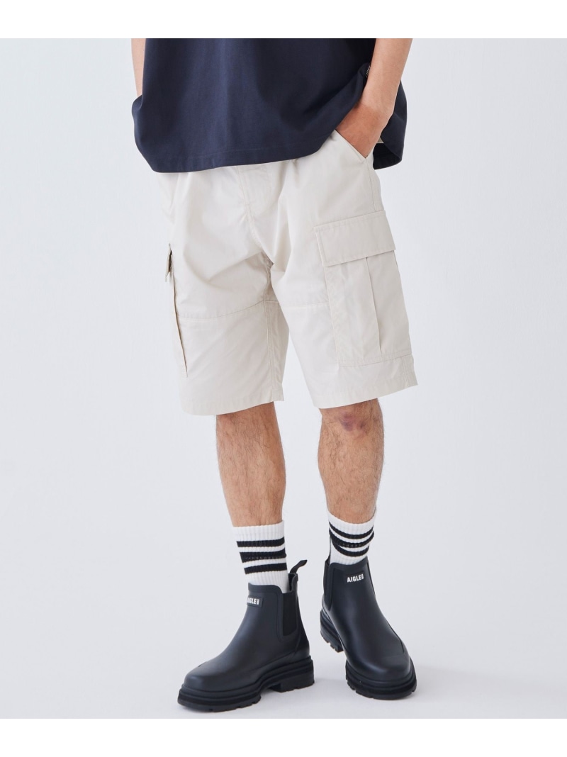 【SALE／50%OFF】カーゴショーツ AIGLE エーグル パンツ その他のパンツ グリーン ホワイト【RBA_E】【送料無料】[ Fashion]