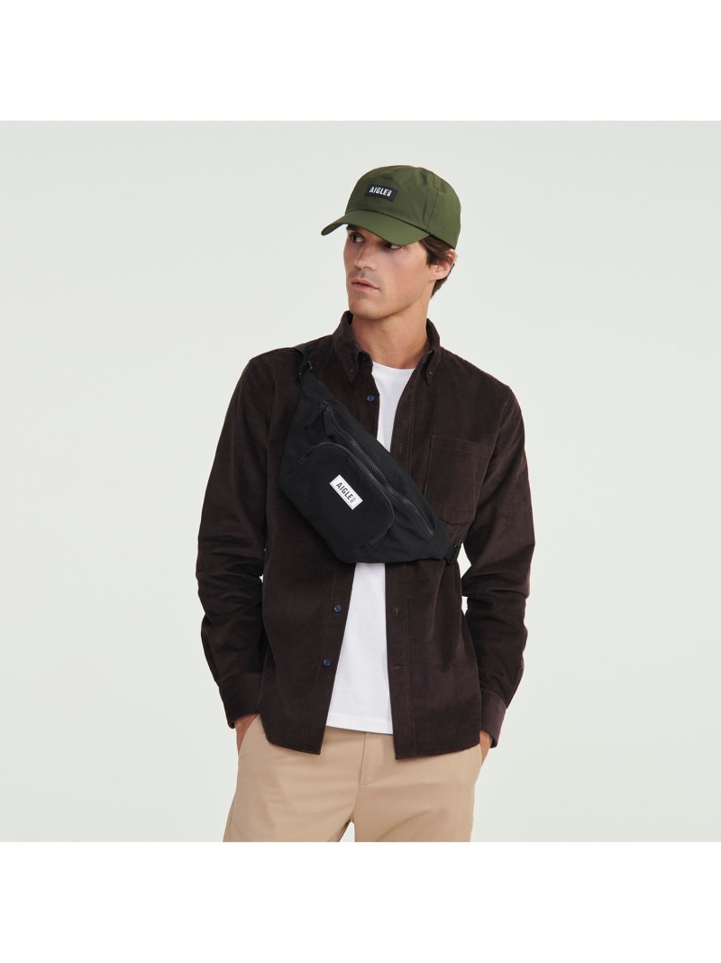 【SALE／50%OFF】ボタンダウンシャツ AIGLE エーグル トップス シャツ・ブラウス ブラウン ネイビー【RBA_E】【送料無料】[ Fashion]