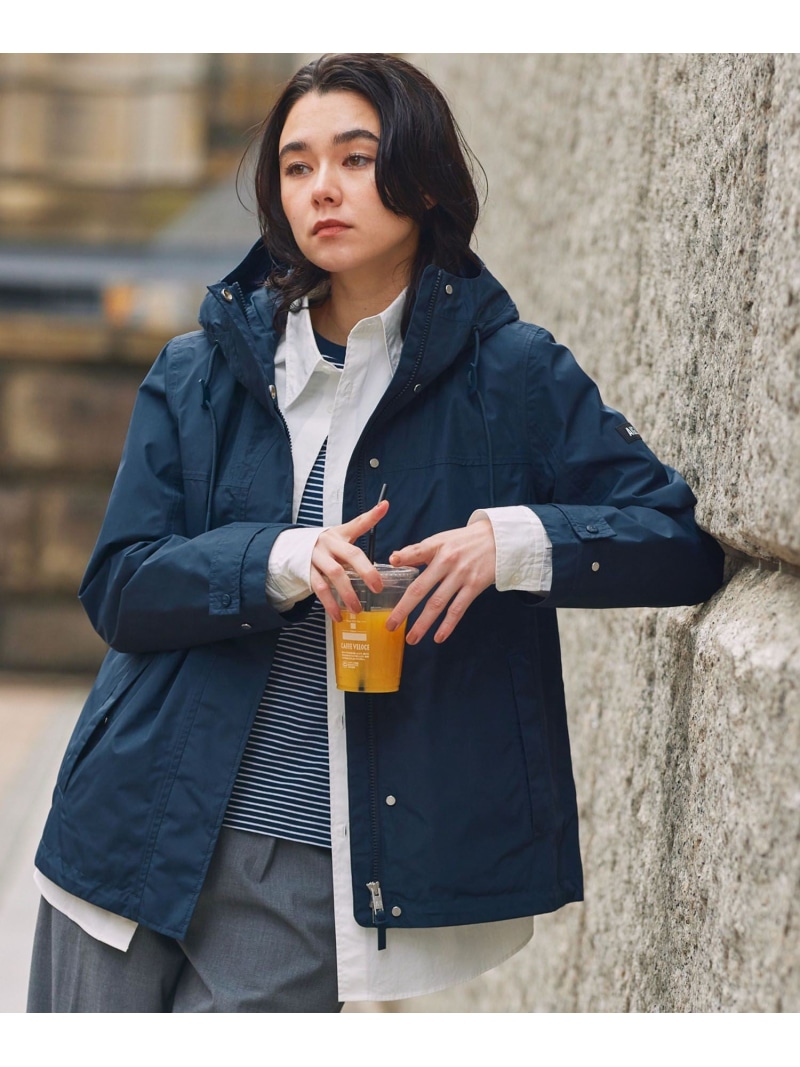 【SALE／30%OFF】ゴアテックス 2レイヤー ショートジャケット RP AIGLE エーグル ジャケット・アウター マウンテンパーカー ネイビー ホワイト【RBA_E】【送料無料】[ Fashion]