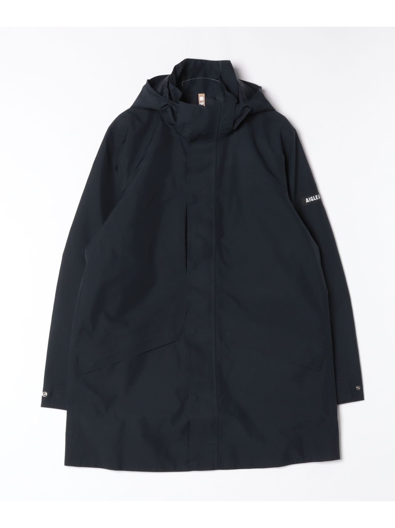 GORE-TEX ゴアテックス 防水 透湿 防風 2レイヤージャケット T-KIT / フード脱着可 AIGLE エーグル ジャケット・アウター マウンテンパーカー ブラック グリーン ネイビー ホワイト【送料無料】[ Fashion]