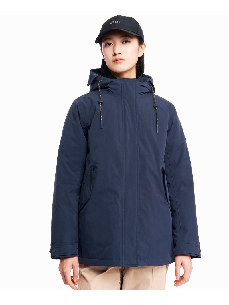 【SALE／30%OFF】MTD 防風 透湿 雨合羽 プレミアムグースダウンジャケット AIGLE エーグル ジャケット・アウター ダウンジャケット・ダウンベスト 米国海軍 ベージュ【RBA_E】【貨物輸送無料】[ Fashion]