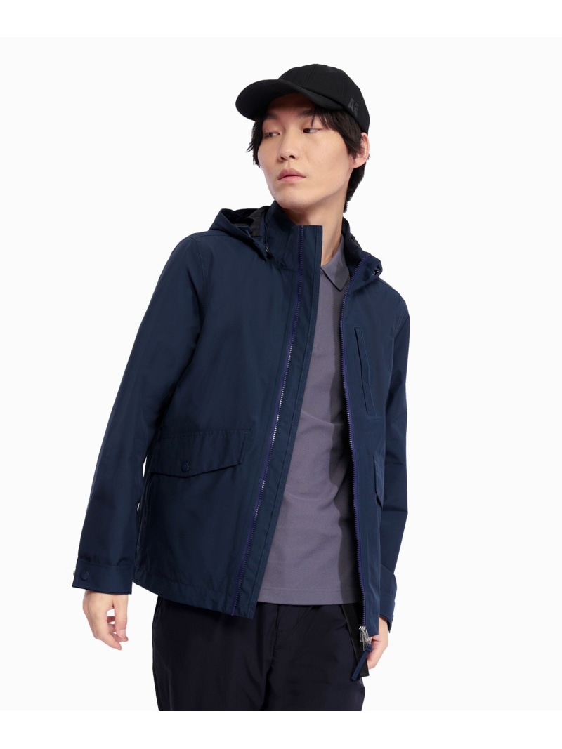 【SALE／30%OFF】GORE-TEX ゴアテックス 雨合羽 防風 透湿 3レイヤーフーデッドジャケット / ボンネット取りはらい可 AIGLE エーグル ジャケット・アウター 牟礼パーカー 米国海軍 赤いこと【RBA_E】【貨物輸送無料】[ Fashion]