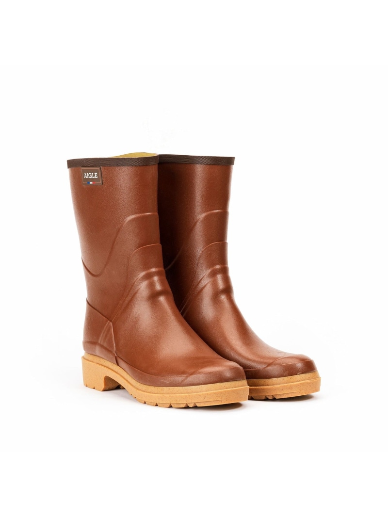 【SALE／10%OFF】ビソン2 天然ゴム 真っただ中ブーツ 置き目踵 AIGLE エーグル シューズ・靴 レインシューズ・ブーツ  カーキ緑であること 赤銅色【RBA_E】【貨物輸送無料】[ Fashion]