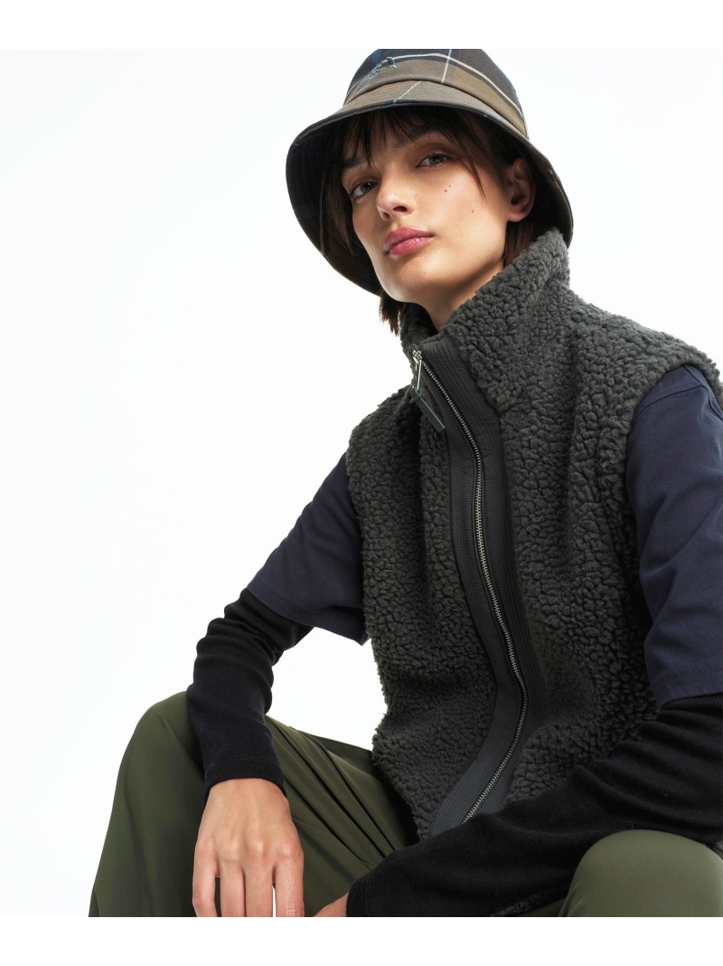 【SALE／40%OFF】ノースリーブフルジップボアフリースベスト AIGLE エーグル ジャケット・アウター ダウンジャケット・ダウンベスト グレー ブラック【RBA_E】【送料無料】[ Fashion]