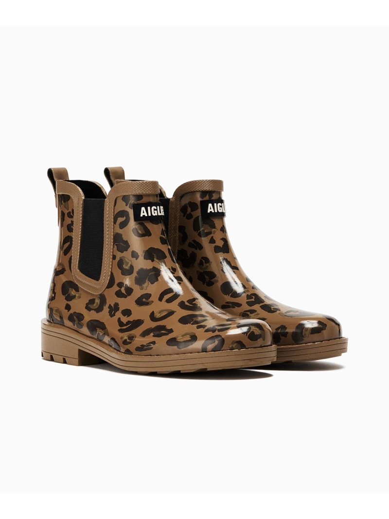 【SALE／40%OFF】カーヴィル ヒョウ柄プリント サイドゴア レインブーツ AIGLE エーグル シューズ・靴 レインシューズ・ブーツ【RBA_E】【送料無料】[ Fashion]｜AIGLE