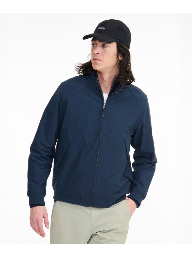 【SALE／40%OFF】速乾 UVカット ドライライトウェイト ジップブルゾン AIGLE エーグル ジャケット・アウター ブルゾン・ジャンパー ネイビー ベージュ【RBA_E】【送料無料】[ Fashion]｜AIGLE