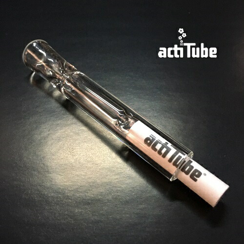 楽天市場 Actitube Tune 対応 クリアガラスパイプワンヒッター Clear Glass Pipe One Hitter 85mm Leap Frog 楽天市場店