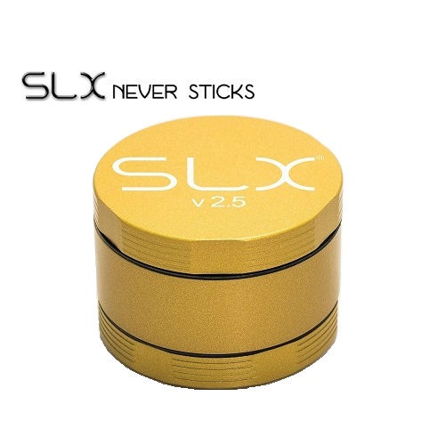 SLX V2.5（62mm）CERAMIC COATED NON-STICK GRINDER YELLOW GOLD - SLX V2.5 ノンスティックグラインダー（非粘着性）イエローゴールド [スタンダードサイズ]【正規品】