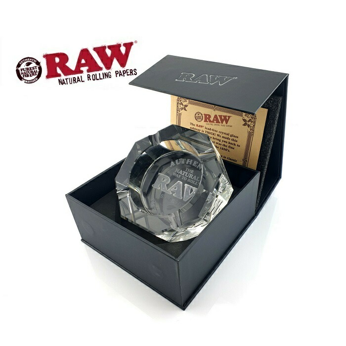 RAW CRYSTAL GLASS ASHTRAY LIMITED EDITION - ロウ クリスタルガラス アシュトレイ リミテッドエディション [灰皿] 【限定版】ギフトボックス入り