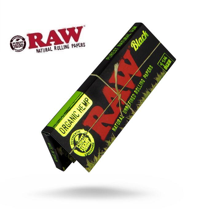 品多く - タバコ用 RAW BLACK ペーパー 巻紙 CLASSIC ジョイントペーパー 極薄 ロウ ブラック 4 1 クラシック 喫煙具