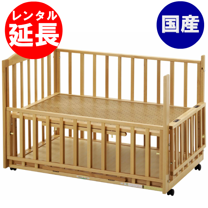 楽天市場】【国産ベビーベッド】添い寝ツーオープンベッド b