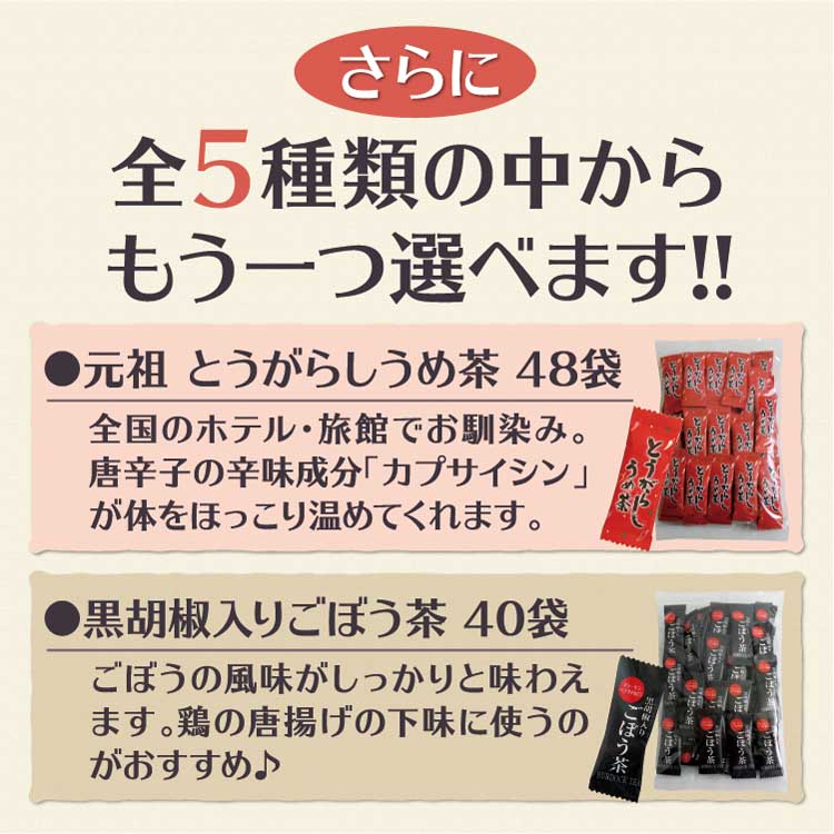 \ゆうパケットでお届け!!/黒胡椒入りしいたけ茶40袋+全5種類から選べるもう1品お試し2点セット粉末茶インスタント黒胡椒入りしいたけ茶しいたけお試し冷え性対策温活お試し