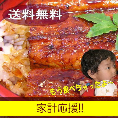 浜名湖うなぎのあいかね「訳有り」国産うなぎ蒲焼（焼き上がり70g）&times;3匹セット送料無料!!532P16Jul16