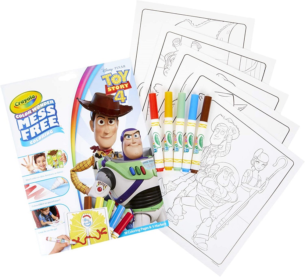 楽天市場 Wonder Toy Story Coloring Pages Mess Free Gift For Kids トイストーリー ４ ぬりえ ペン付 かわいい イラスト 並行輸入品 ラッピング不可 風船の店ハッピーバルーン