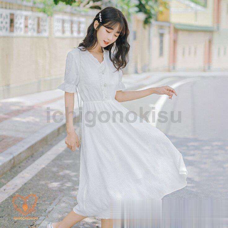【Donna Karan】ミモレ丈の白いフレアワンピース xaw0608-texk156_950.jpg