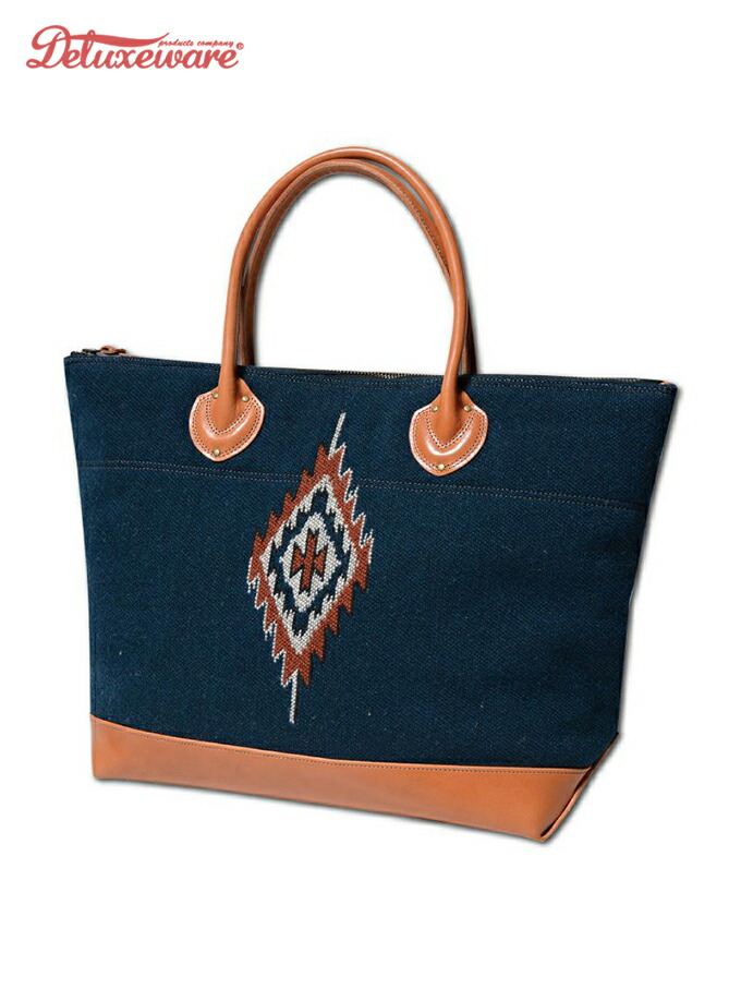 DELUXEWARE (晴れ晴れしい御召しもの)/  DLB-015 / NATIVE TOTE /  Col.NAVY  日本製