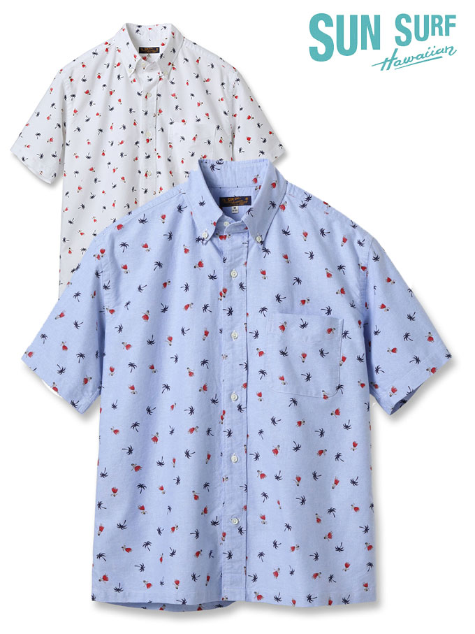 SUN SURF(サンサーフ) B.D半袖プルオーバー COTTON OXFORD B.D. SHIRT “HULA DANCER” Lot No. SS39282