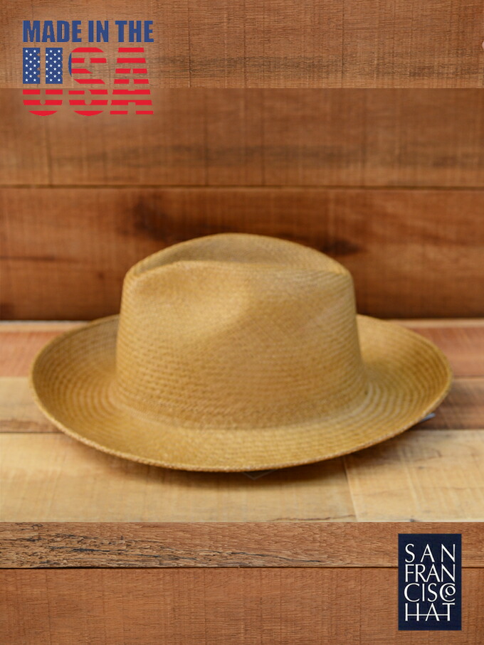 SAN PANAMA HAT HAT かわいい和柄 / Col.CAMEL：ジーンズカジュアル 和柄 FRANCISCO バッグ  藍着堂aikidou当店、夏の定番品のパナマハットが再入荷しました。アロハシャツにオープンシャツに夏のコーディネイトに欠かせないアイテムです·