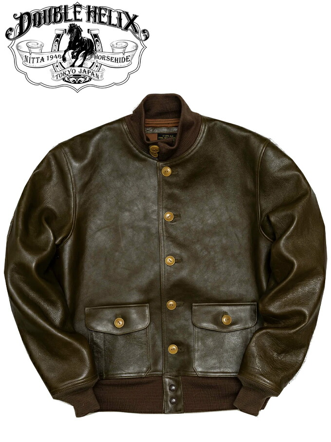 DOUBLE HELIX（ダブルヘリクス）Type A-1 Flight Jacket  olive / Lot.No.PM0103 / Col.OLIVE / 日本製 コート・ジャケット-メンズファッション