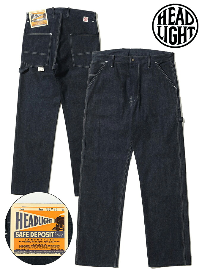 HEADLIGHT（ヘッドライト） 11oz. BLUE DENIM ZIP FLY DUNGAREES / Lot No.HD42555-421A) ONE WASH / 日本製