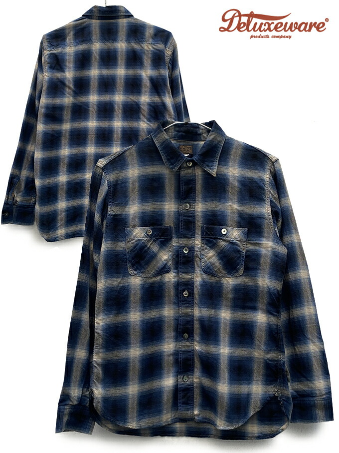 本物保証 Deluxe Ware デラックスウェア Through Omb Check Lv 18 Navy Made In Japan 直送商品 Aqsasport Org