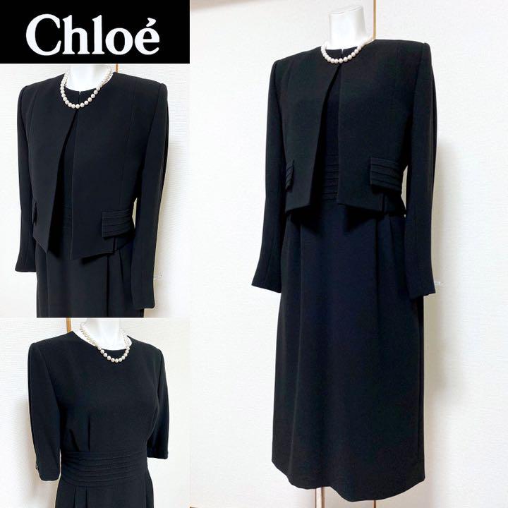 【中古】【 Chloé / ブラック 】 東京イギン クロエ 喪服 レディース ワンピース 9 号 フォーマルドレス フォーマル 喪服 礼服 女性用 ワンピース フォーマルワンピース レディース 高級喪服礼服 日本ブランド フォーマルスーツ 法事 法要 告別式 弔事用 上品 シンプル|AiColle