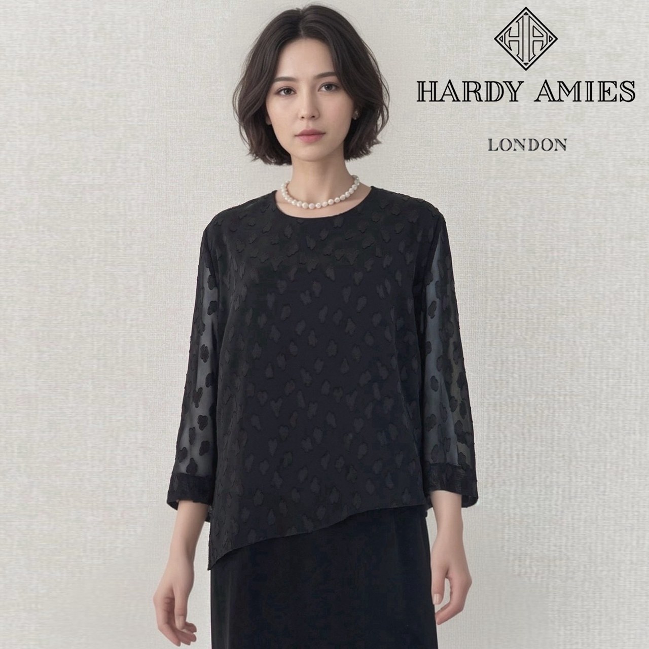 【中古】【 HARDY AMIES / 黒いこと 】 ハーディエイミス 喪服 レディース 衣装 19 号 フォーマルドレス フォーマル 喪服 礼服 成人女性用 衣装 フォーマルワンピース レディース 飛び切り 喪服礼服 日本ブランド名 喪服 夏 フォーマルスーツ 法事 法要 告別式 喪中用