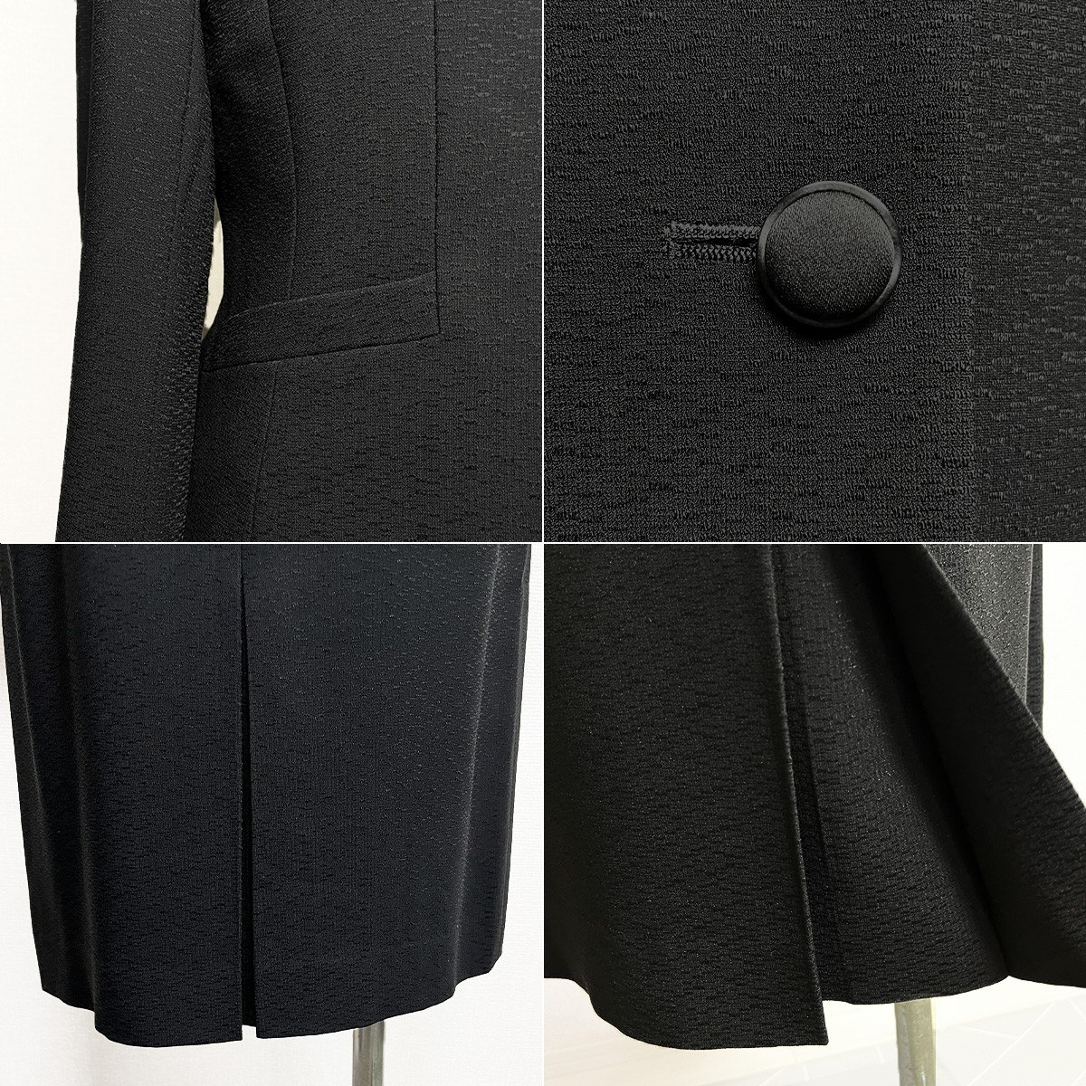 【中古】美品 東京ソワール SOIR PERLE 喪服 7号 ブラックフォーマル 上衣 スコート 3点仕掛ける セットアップ レディース 礼服 喪主 親族グループ 追悼式 追悼式 告別式 身寄り葬 卒式 儀式用 慶弔両用 ソワールペルル Tokyo soir