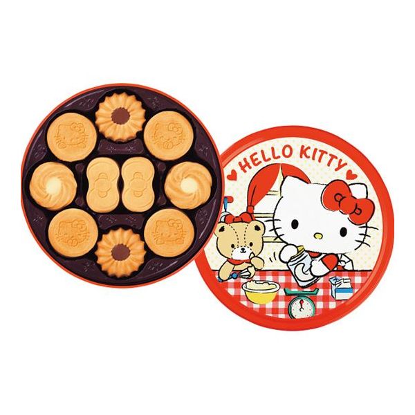 楽天市場 バレンタイン 内祝い 景品 お菓子 ギフト ブルボン バタークッキー缶 ハローキティ お返し お菓子ギフト 出産内祝い 出産祝い ギフト 結婚内祝い 結婚祝い ラッピング無料 プチギフト 退職 入学内祝い 入学祝 お返し 菓子折り ギフト工房 愛来