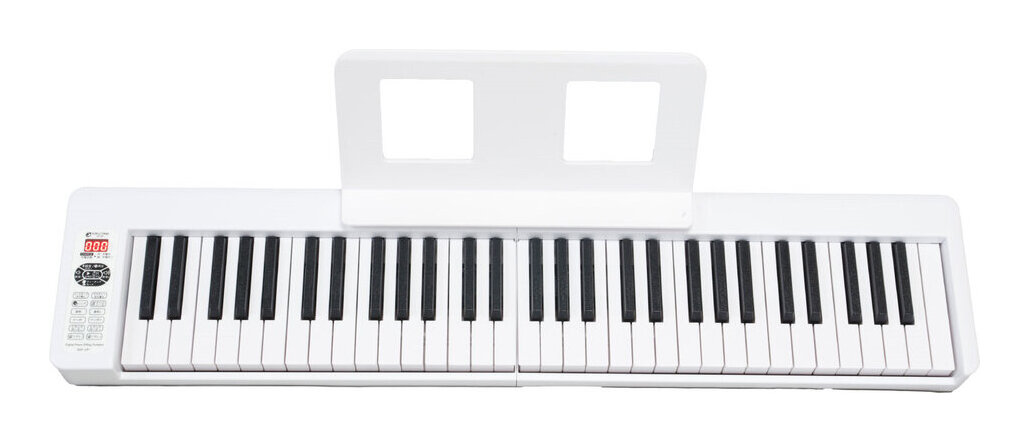 【送料込】KIKUTANI KDP-61P WHT ホワイト 折り畳み デジタルピアノ 61鍵