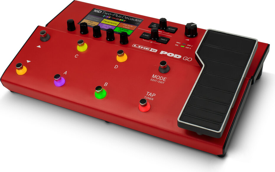 LINE6 POD GO Red Limited Edition 限定モデル ギター・プロセッサー