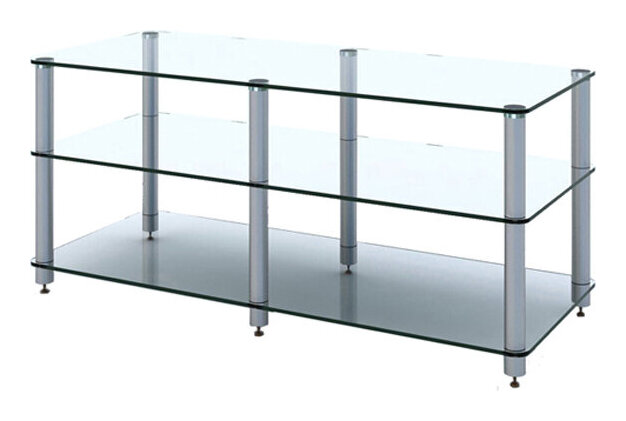 【貨物輸送込】Sound Magic AV03GS 硝子棚板/しろがね色拠りどころ 強化因子硝子 Tempered glass オーディオ仕合わせ【通貨価値取り替えっこ不可】