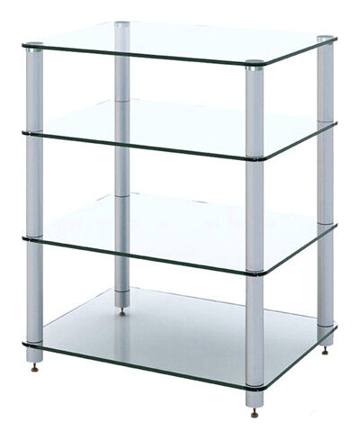 【貨物輸送込】Sound Magic HF04GS 硝子棚板/しろがね色拠りどころ 強化因子硝子 Tempered glass オーディオ仕合わせ【通貨価値取り替えっこ不可】