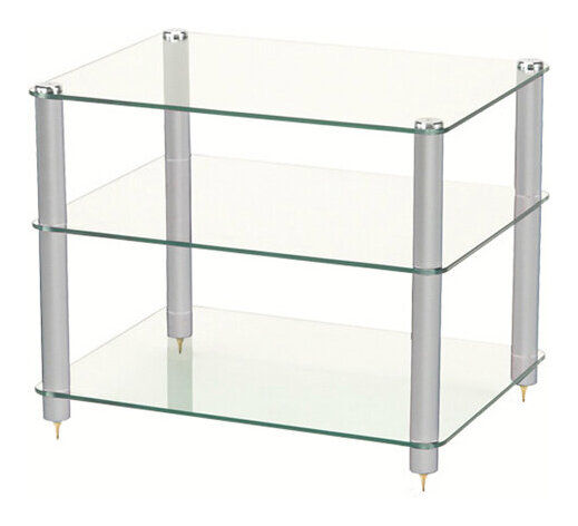 【送料込】Sound Magic XT03GS ガラス棚板/シルバー支柱 防弾ガラス Laminated glass オーディオラック【代金引換不可】|愛曲楽器バーゲンセンター