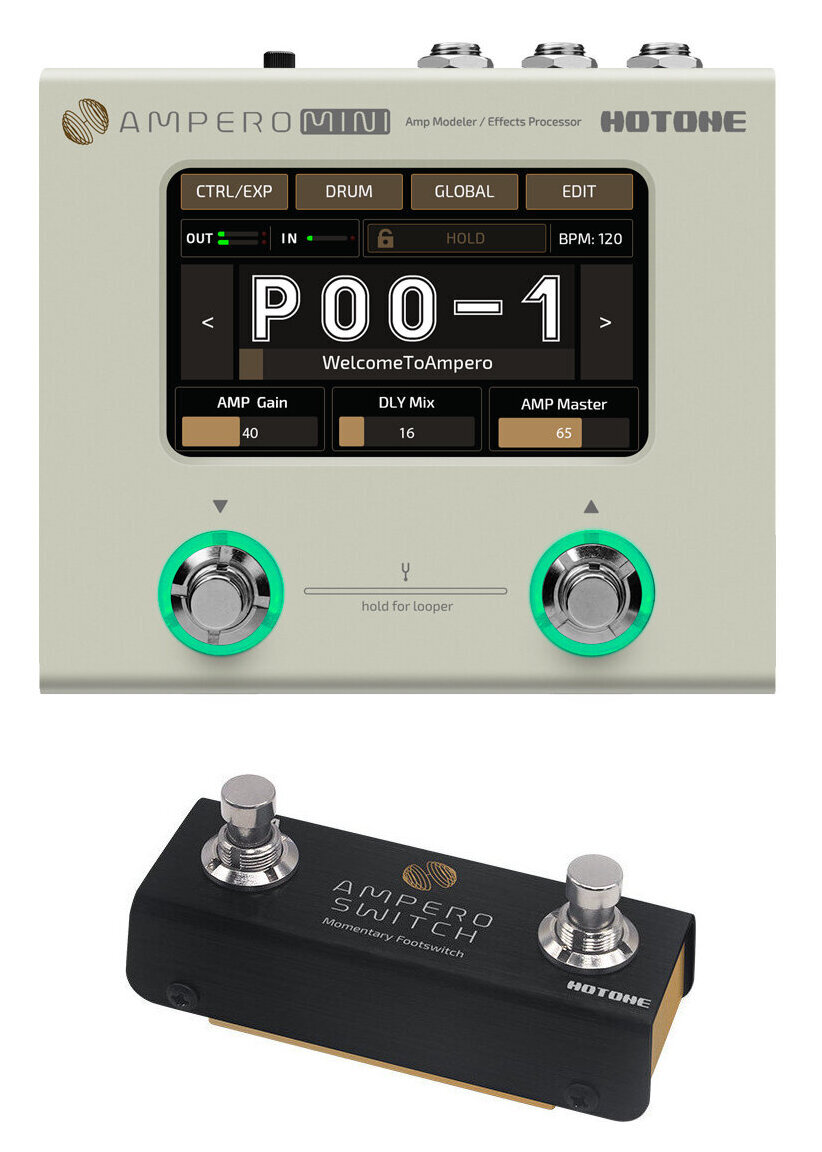 Hotone Ampero Mini ギターエフェクター Hotone Ampero Mini - Hotoneのマルチエフェクター「Ampero