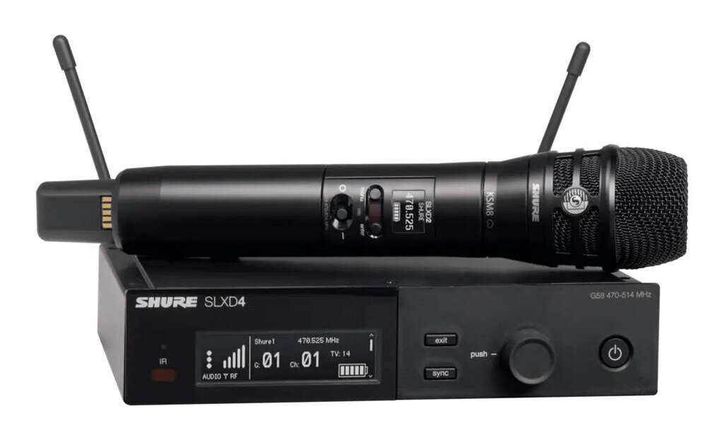 【送料込】SHURE SLXD24J/K8B-JB ハンドヘルド型 ワイヤレスシステム SLXD24/K8B