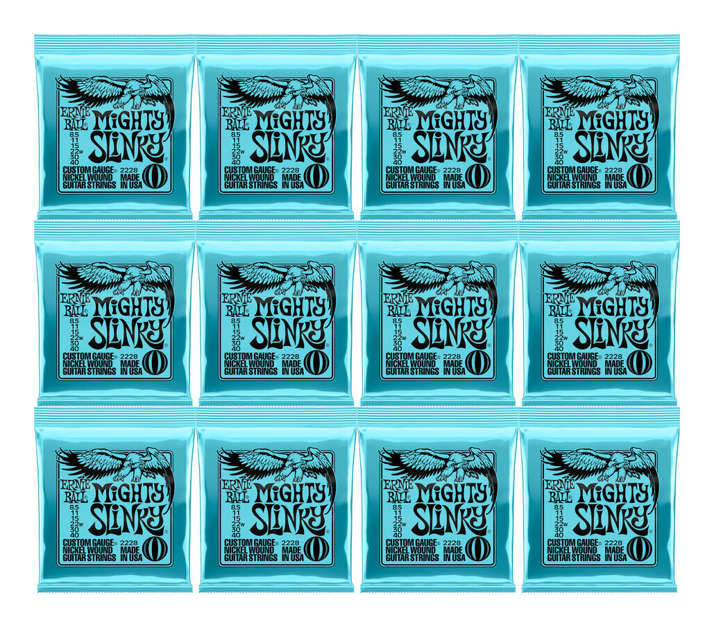 【送料込】ERNIE BALL 2228/12セット [8.5-40] MIGHTY SLINKY エレキギター弦