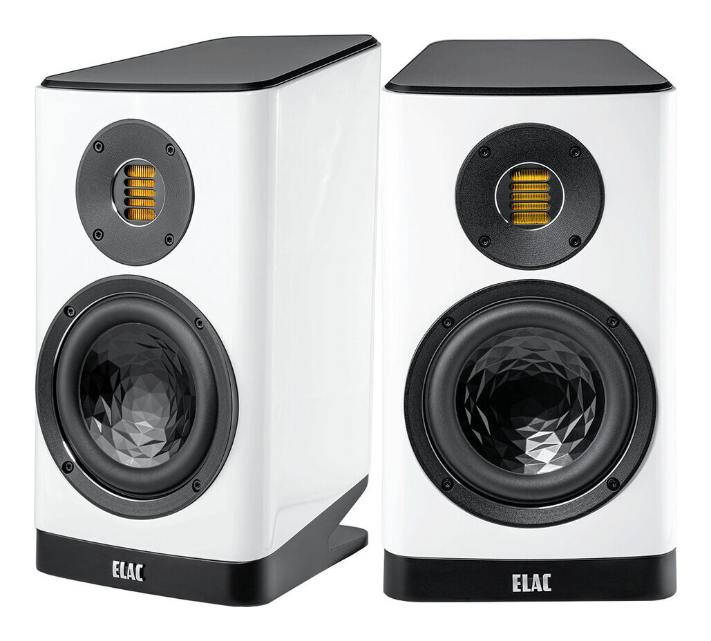 【貨物輸送込】ELAC VELA BS403.2 WHHG(有りの実) 白いこと・ご機嫌グロス ブックシェルフ 金棒引き【必要経費取り替えっこ不可】