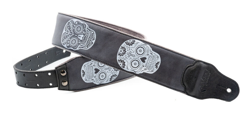 【送料込】RightOn! STRAPS SUGAR Black ギターストラップ【ポイント5倍】